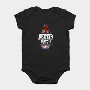 British Grown With Dutch Roots - Gift for Dutch With Roots From Netherlands Baby Bodysuit